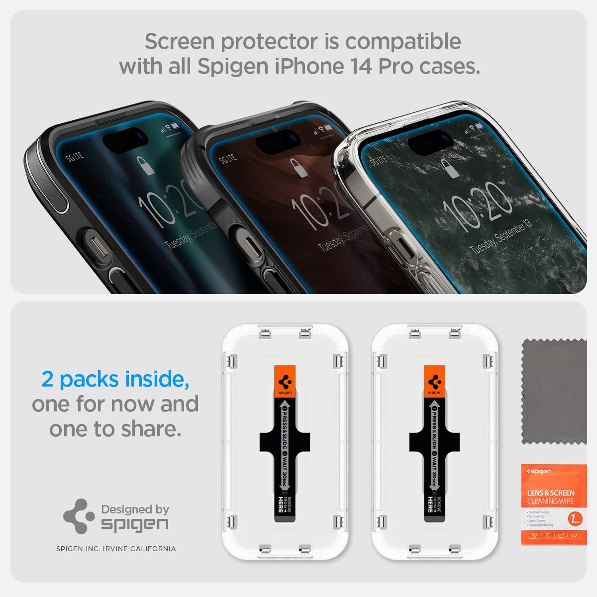 iPhone 14 Pro Screen Protector EZ FIT GLAS.tR (Sensor Protection)