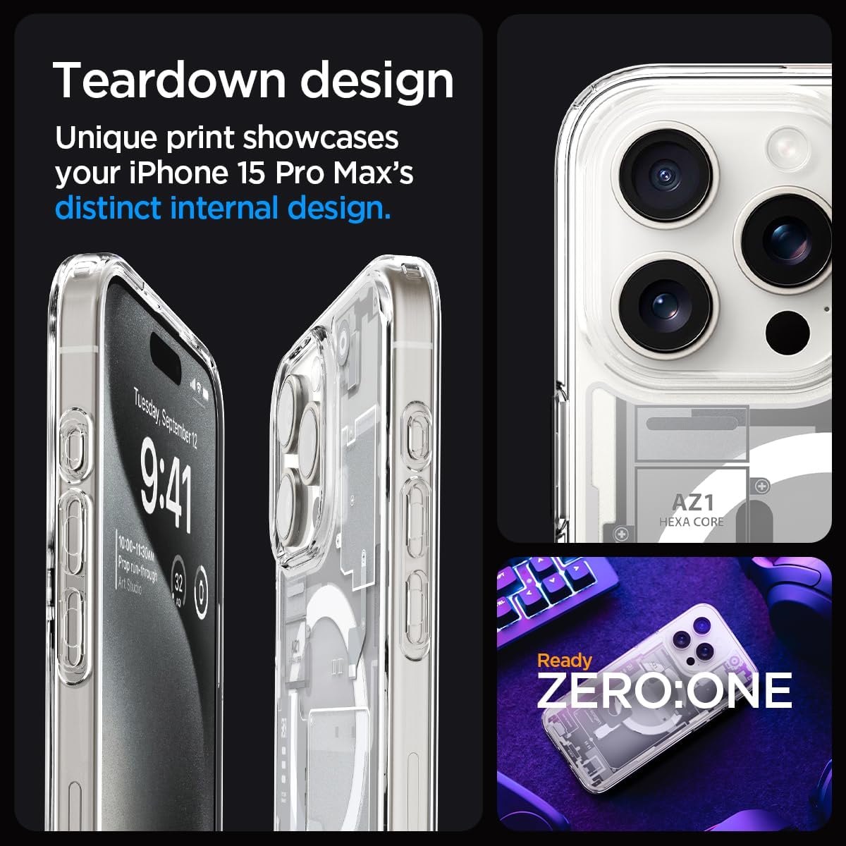 iPhone 15 Pro / Pro Max Ultra Hybrid Zero One Case