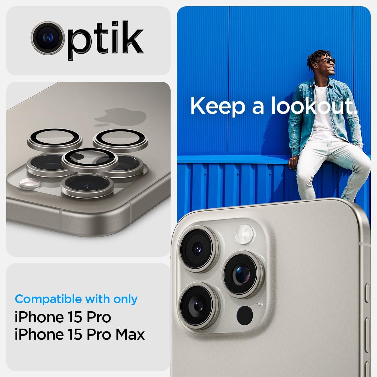 EZ Fit Optik Pro for iPhone 16 pro/ 16 pro max/ 15 pro/ 15 pro max/ 14 pro/ 14 pro Max