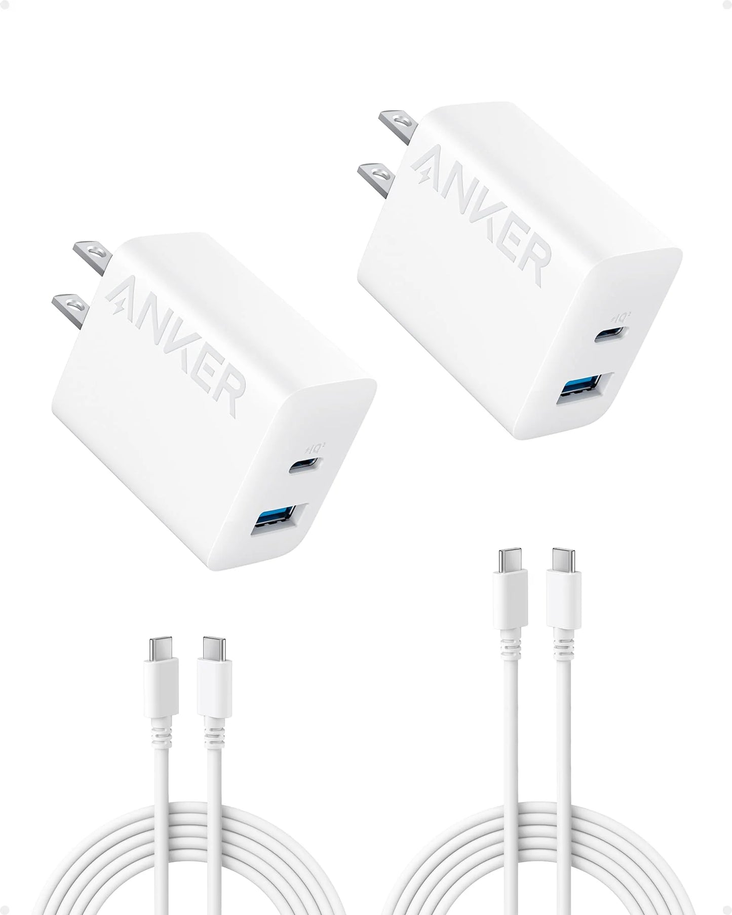 Anker Charger (20W, 2 Ports, 2-Pack)
