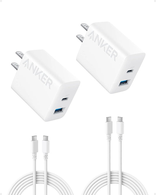 Anker Charger (20W, 2 Ports, 2-Pack)