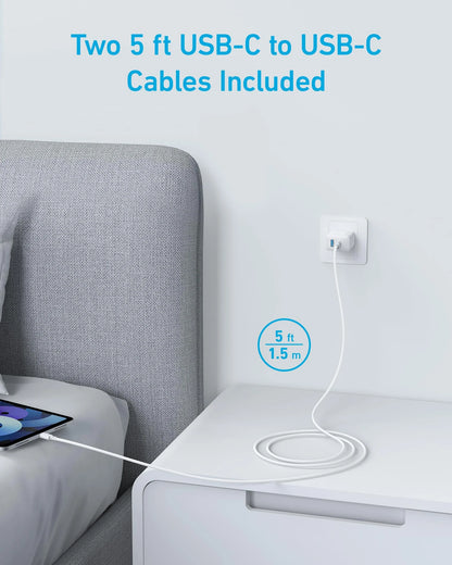 Anker Charger (20W, 2 Ports, 2-Pack)