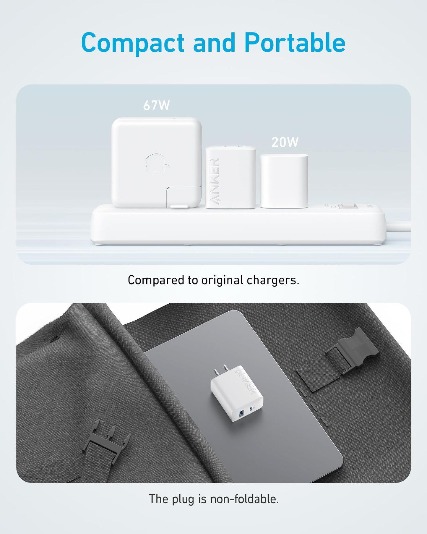 Anker Charger (20W, 2 Ports, 2-Pack)