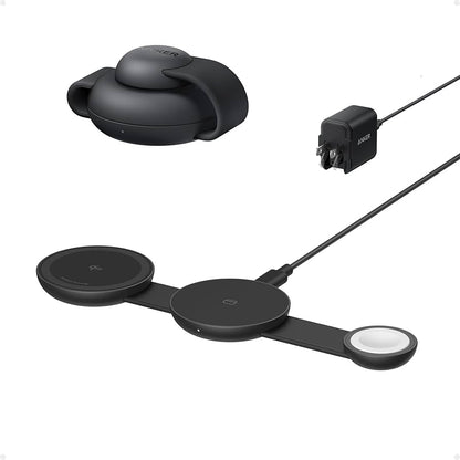 Anker Cargador MagGo UFO 3 en 1, estación de carga inalámbrica