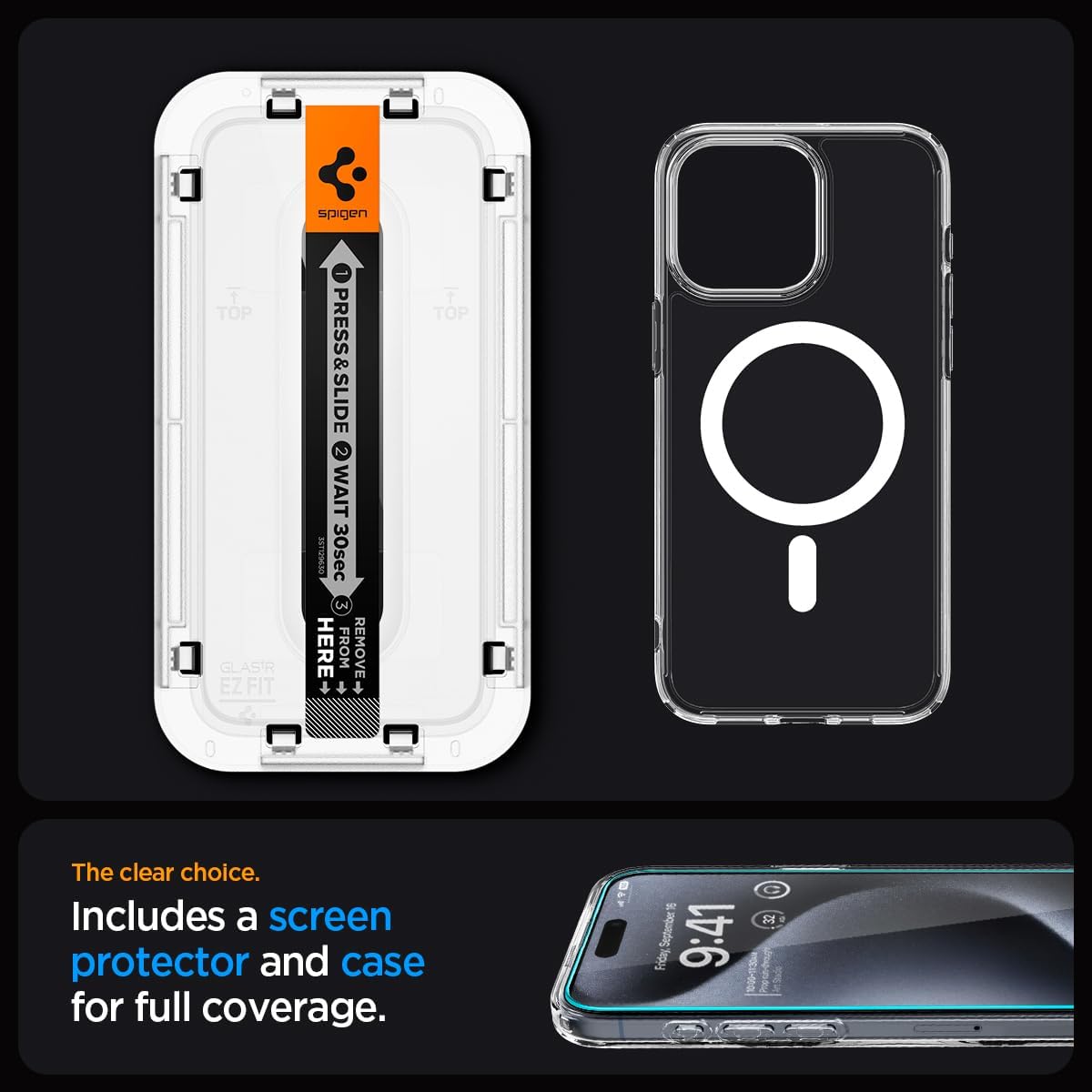 iPhone 15 Pro Ultra Hybrid Pack (MagFit Case + Tempered Glass)