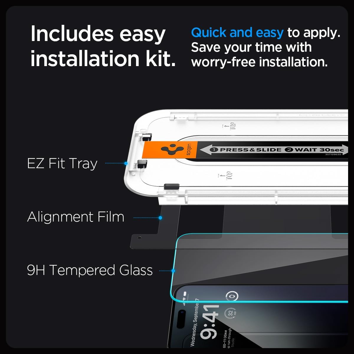 iPhone 15 pro max GLAS.tR EZ Fit | Sensor Protected