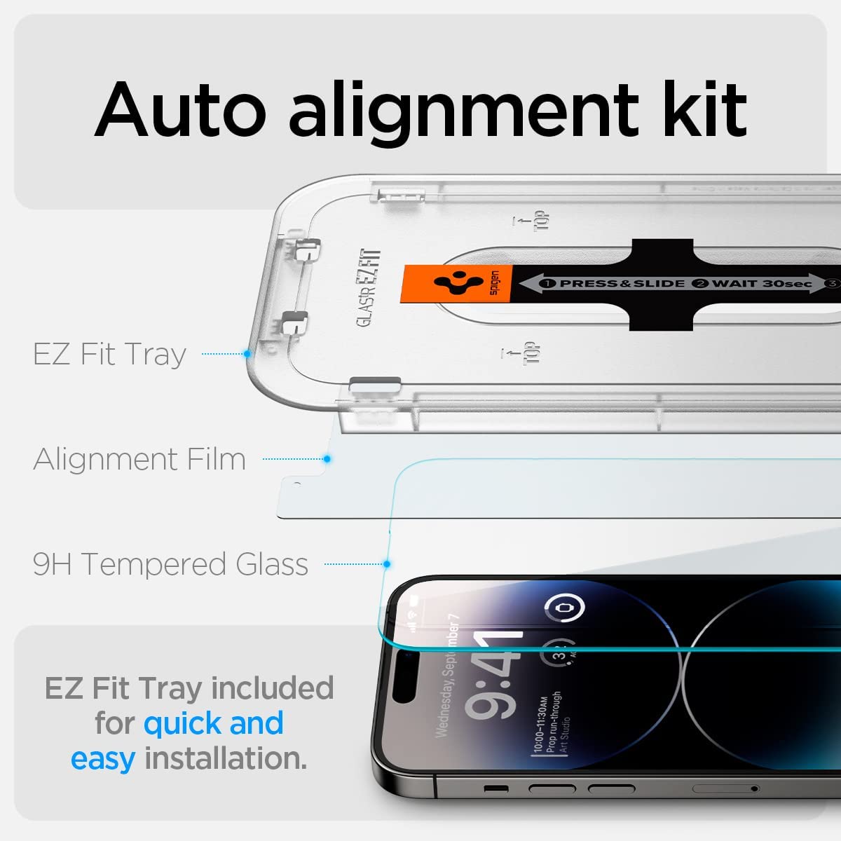 iPhone 14 Pro Screen Protector EZ FIT GLAS.tR (Sensor Protection)