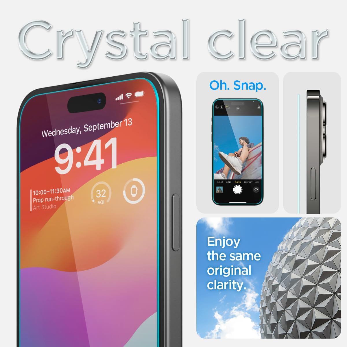 iPhone 16 Plus / 15 Plus Screen Protector GLAS.tR EZ Fit | Sensor Protected