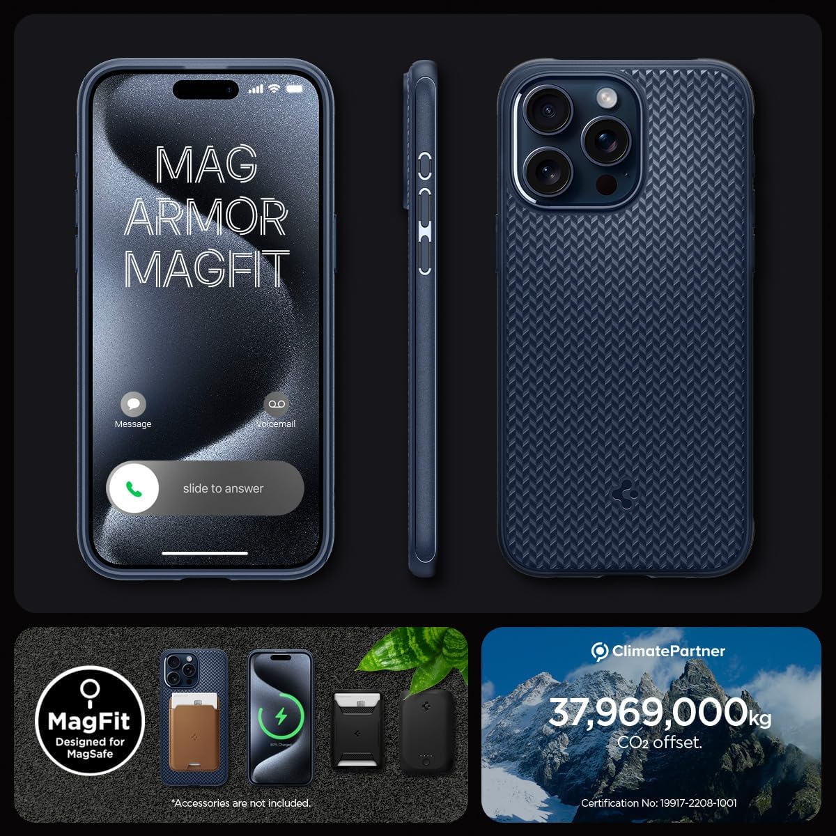 iPhone 15 Pro / 15 Pro Max Mag Armor (MagFit) Case