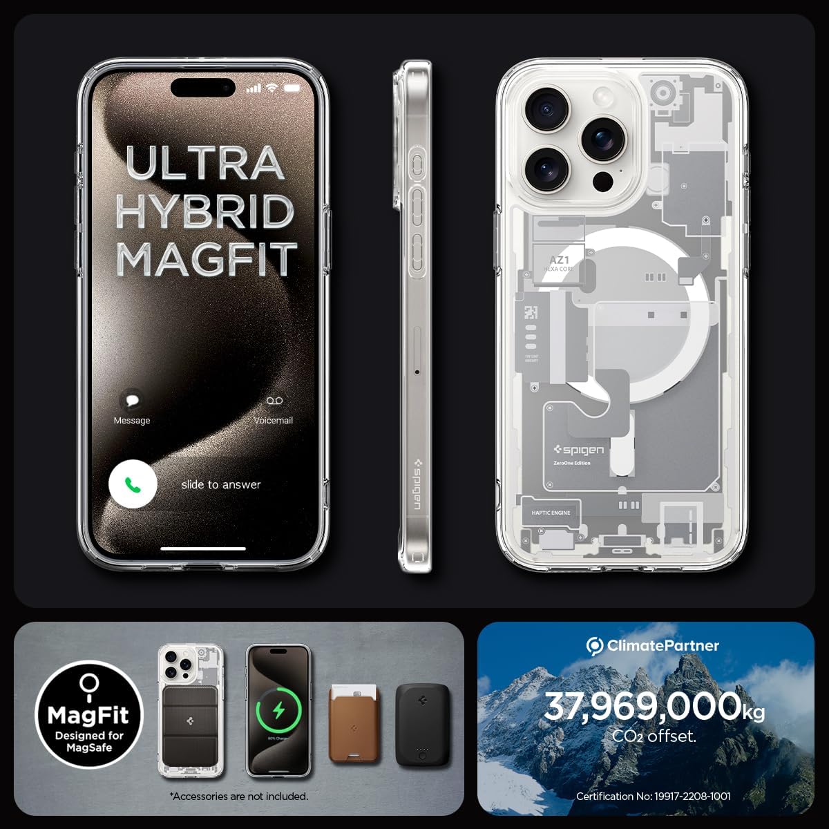iPhone 15 Pro / Pro Max Ultra Hybrid Zero One Case