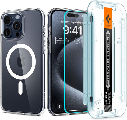 iPhone 15 Pro Max Ultra Hybrid Pack (MagFit Case + Tempered Glass)