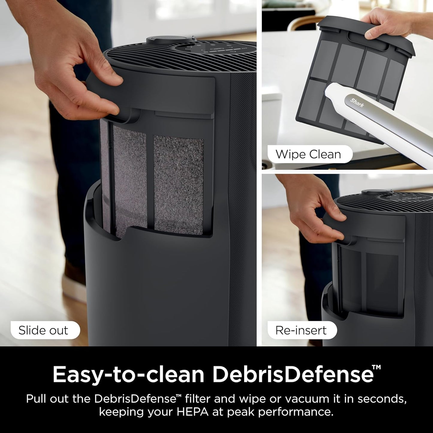 Shark NeverChange Air Purifier filtro HEPA de 5 años