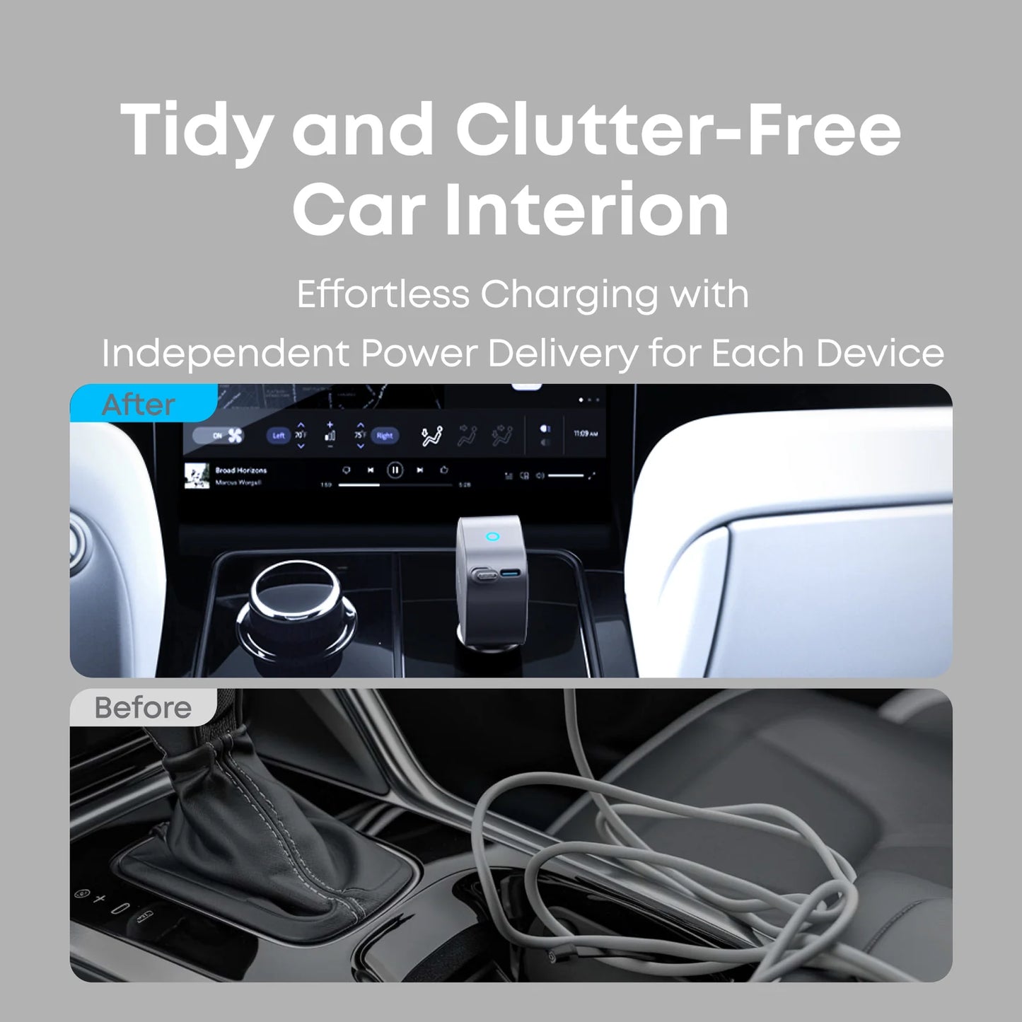 Anker Nano Car Charger 75W USB-C Retráctil