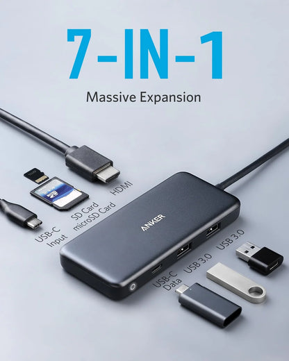 Anker Nano USB- C Hub (7 in 1, 4K HDMI)