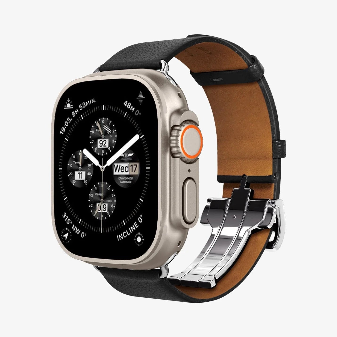 Spigen Enzo - Correa de cuero genuino diseñada para Apple Watch