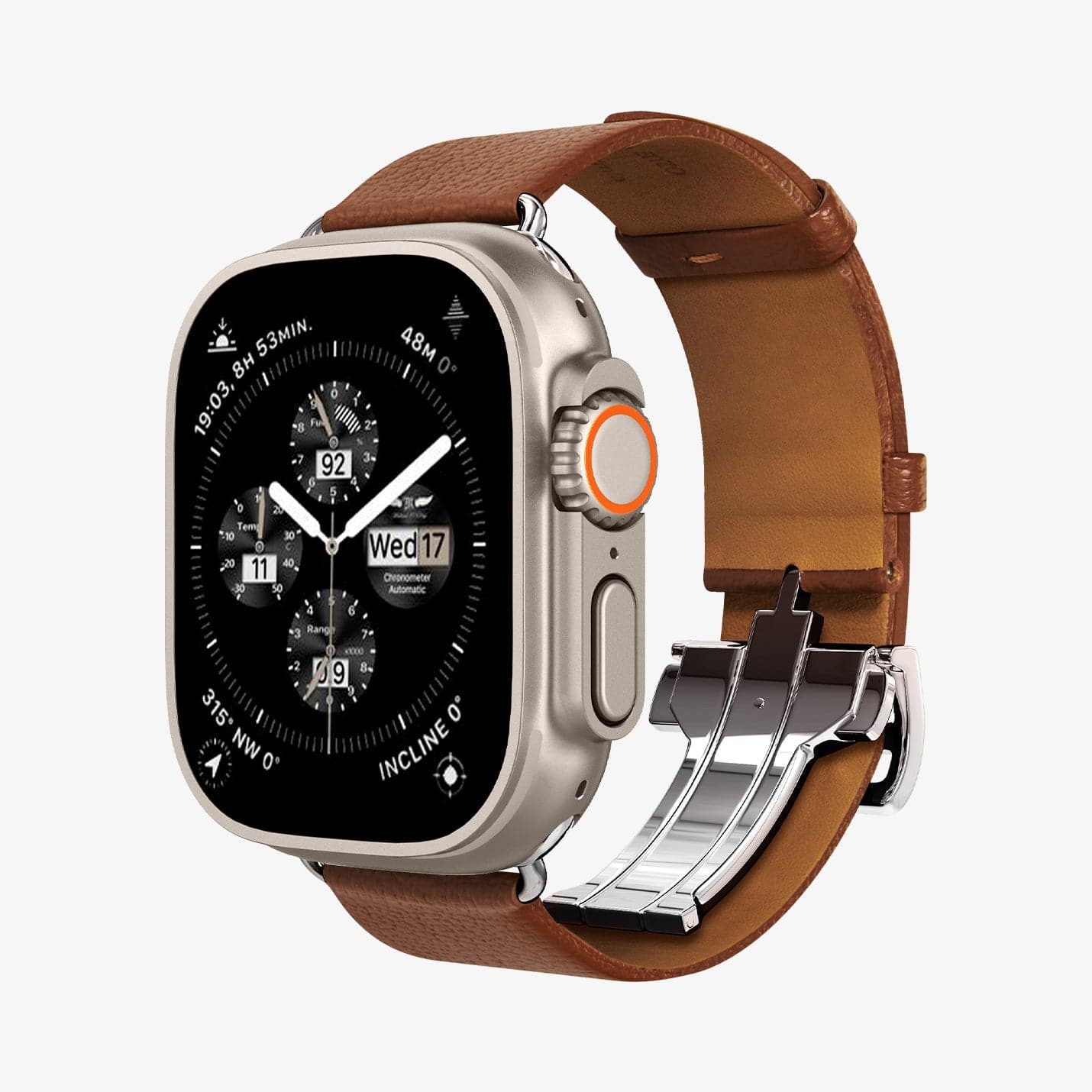 Spigen Enzo - Correa de cuero genuino diseñada para Apple Watch