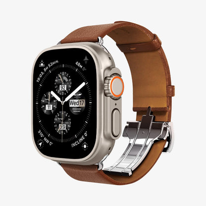 Spigen Enzo - Correa de cuero genuino diseñada para Apple Watch