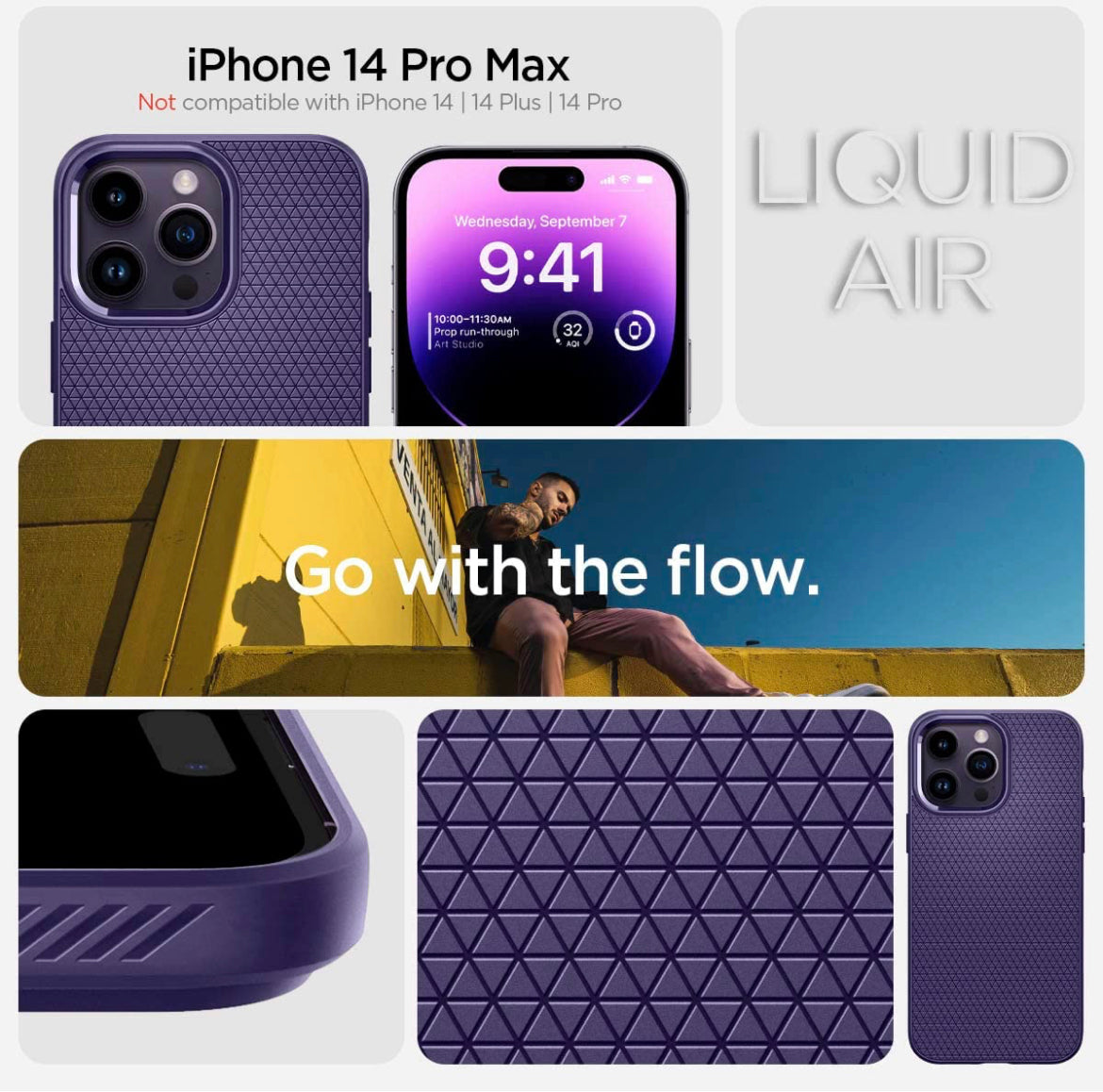 iPhone 14 Pro Liquid Air Armor [Military Grade Drop Protection]