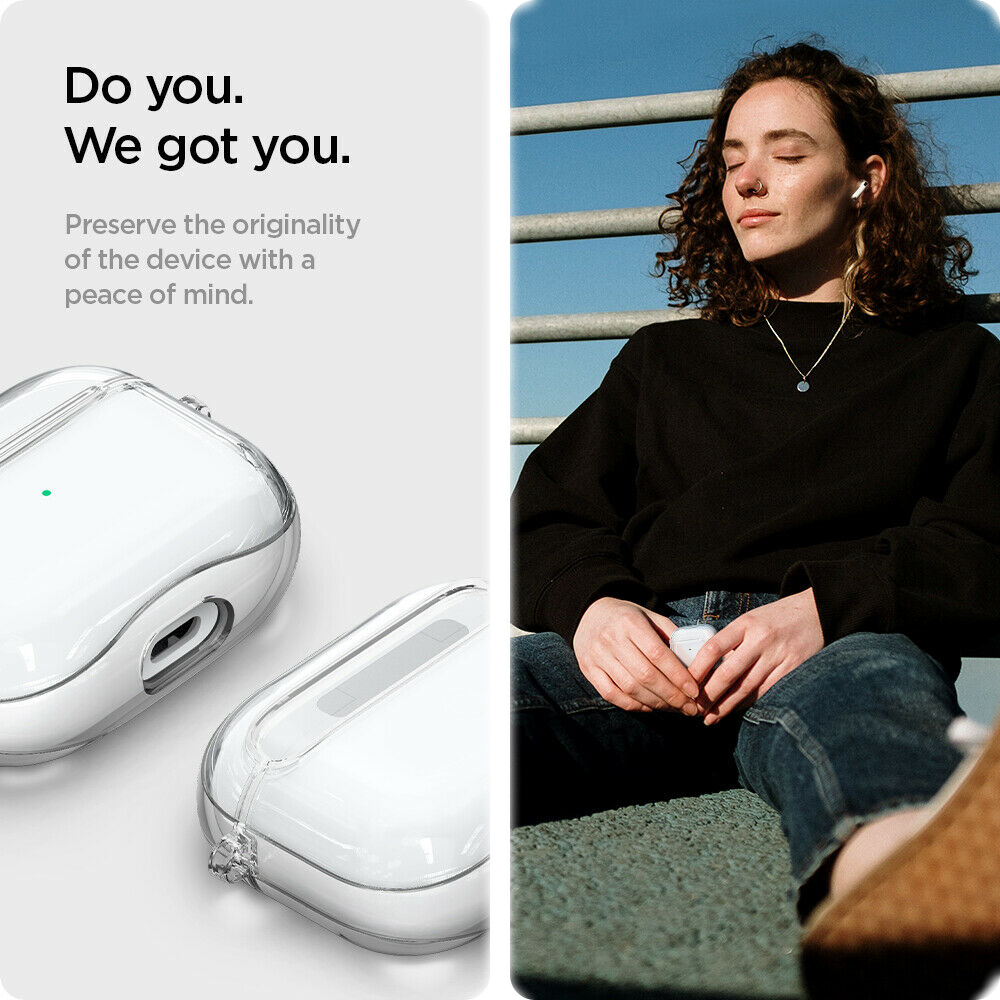 For Apple AirPods 3 Case | Spigen [ Ultra Hybrid ] Shockproof Slim Clear Cover