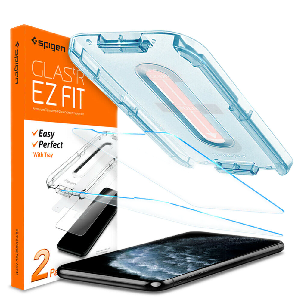 Spigen iPhone 11 Pro Xs X  GLASS Screen Protector [Glas.tR SLIM] [2PACK]