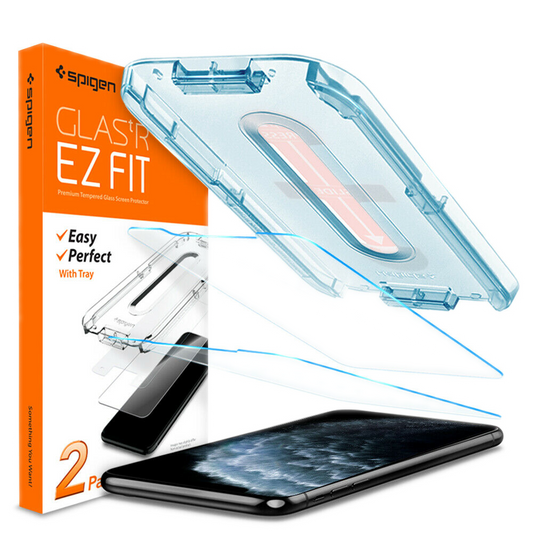 Spigen iPhone 11 Pro Xs X  GLASS Screen Protector [Glas.tR SLIM] [2PACK]
