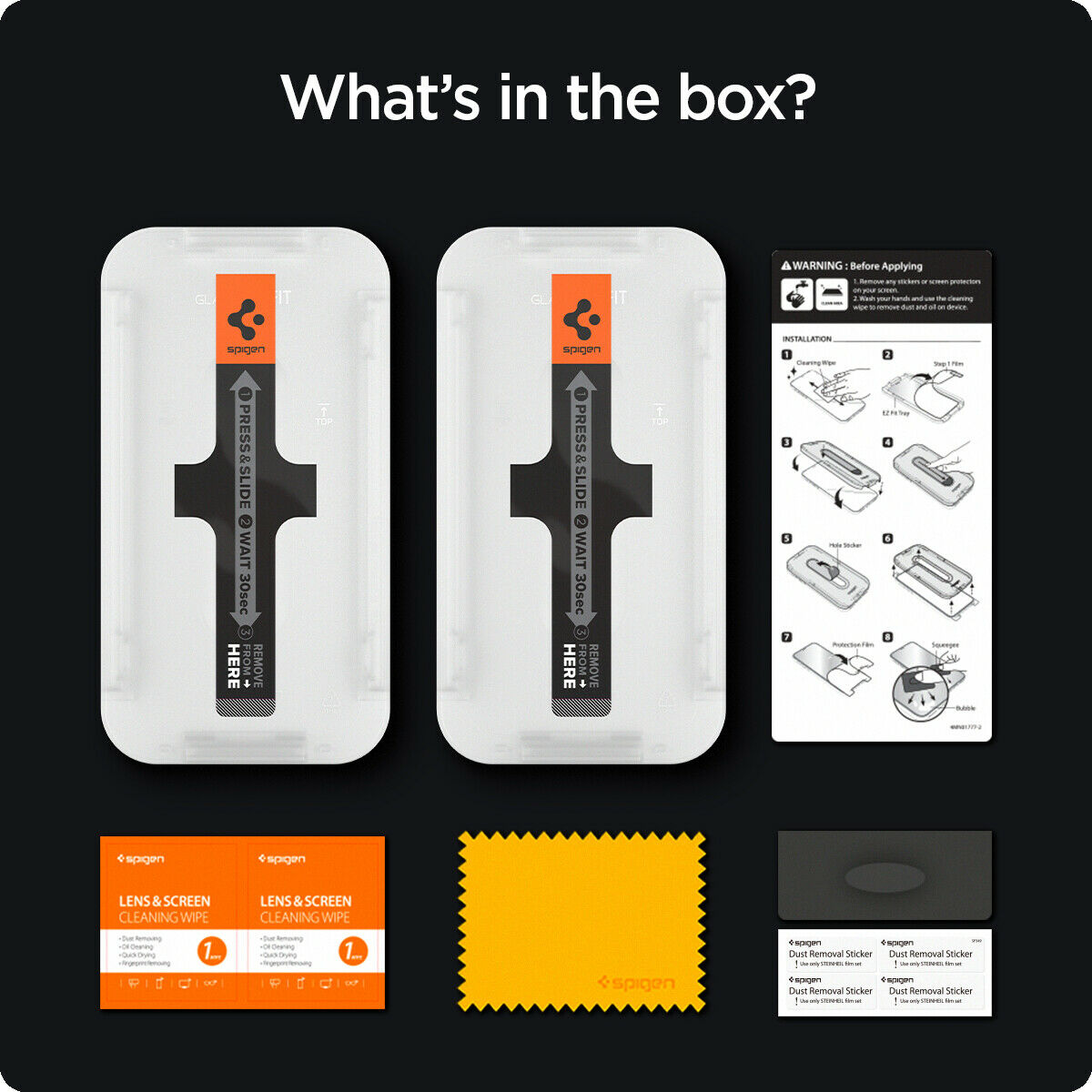iPhone 14 / 13 / 13 Pro / 13 Pro Max Screen Protector | Spigen [ EZ FIT ]