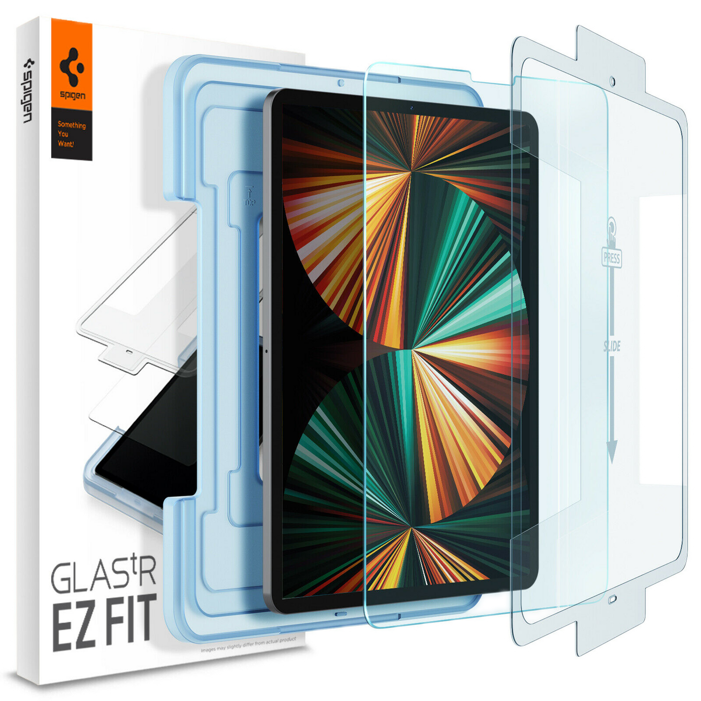 For iPad Pro 12.9" | Spigen [ Glas.tR EZ FIT ] Tempered Glass Screen Protector